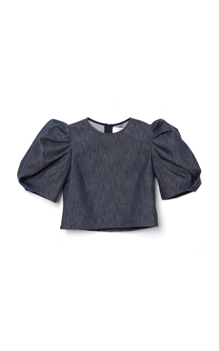 large_carolina-herrera-navy-puff-sleeve-stretch-denim-crop-top